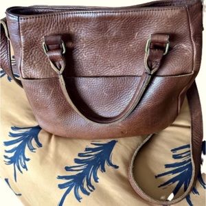 Duluth Trading Lifetime Leather Saddle Bag